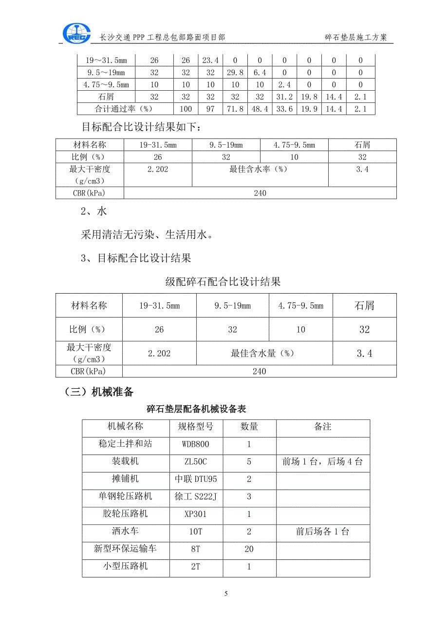 级配碎石垫层施工方案_第5页