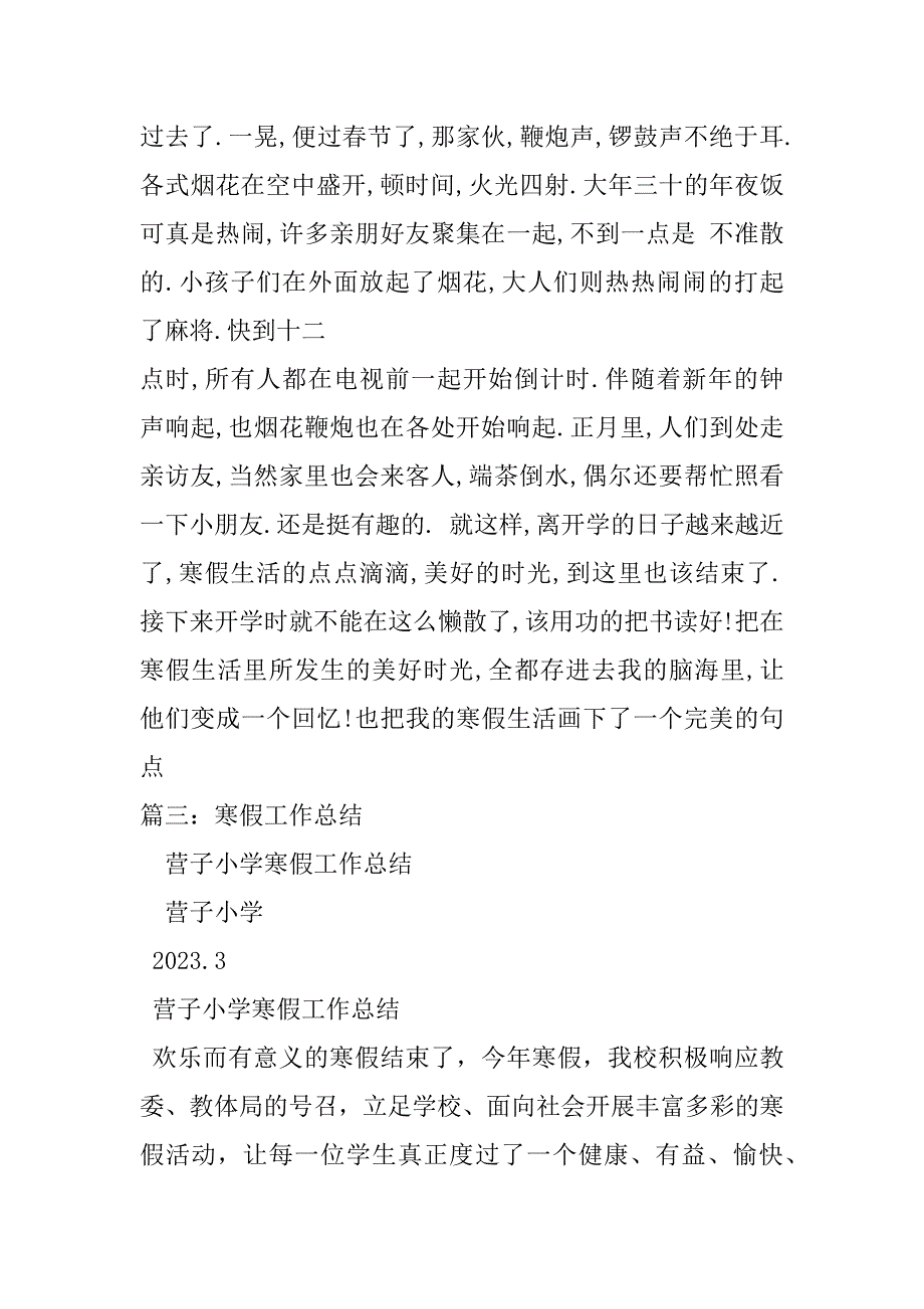 2023年寒假假期总结_第4页