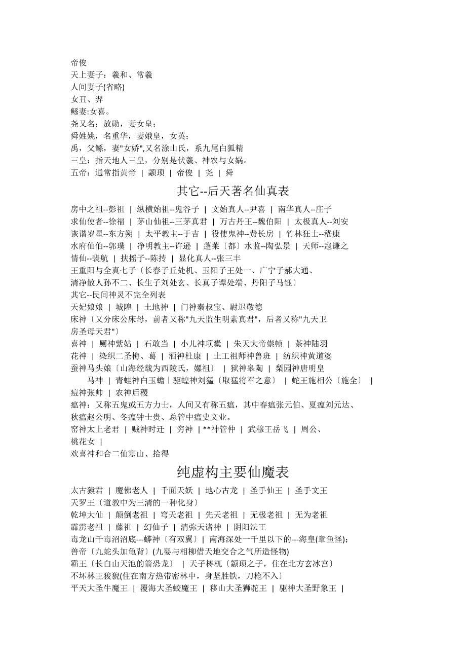 中国神仙列表重要神仙表_第5页
