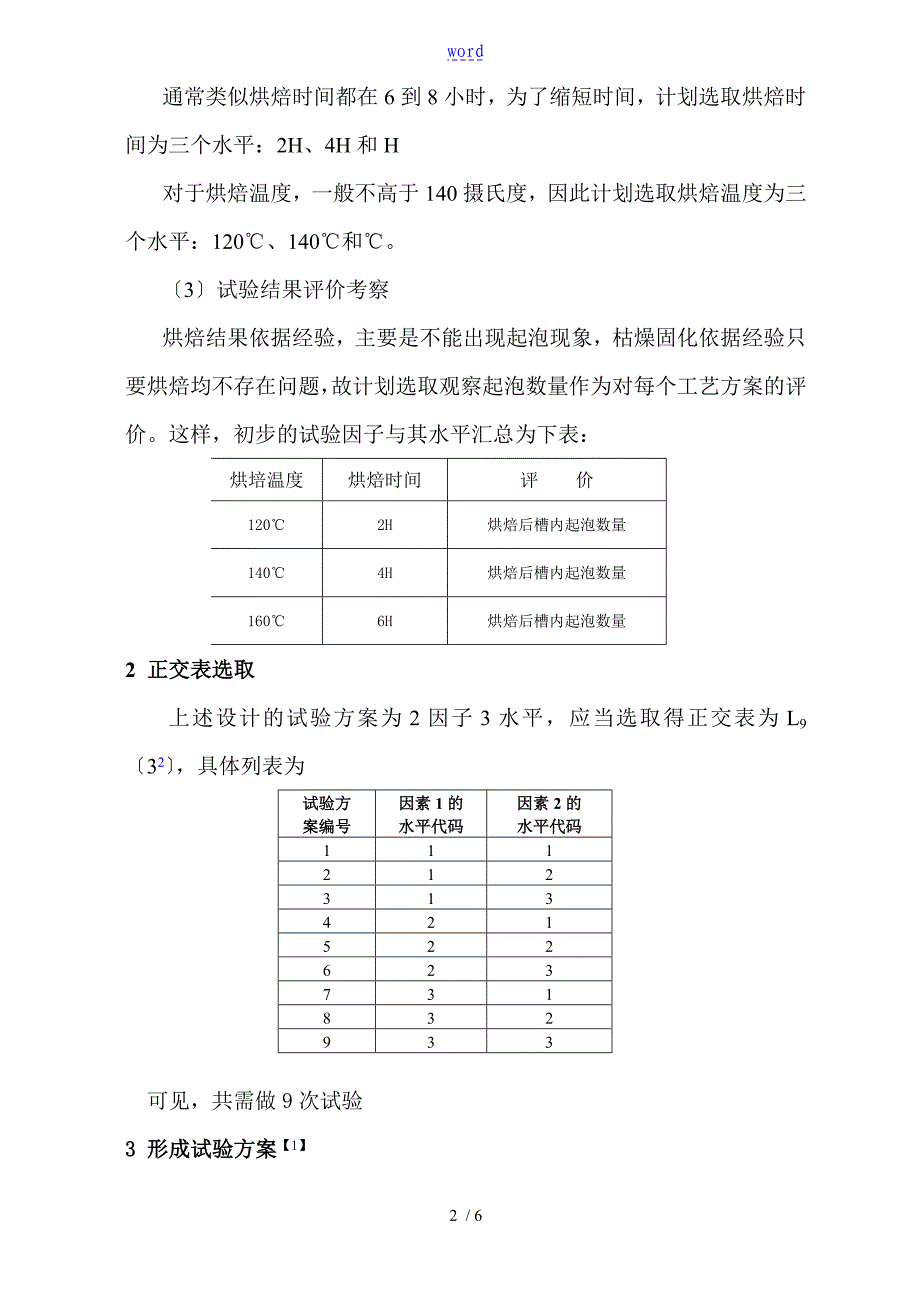 正交试验优化面漆干燥实用实用工艺全参数_第2页