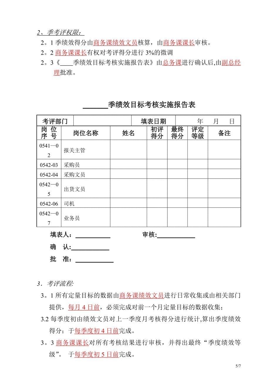 商务课考核方案_第5页