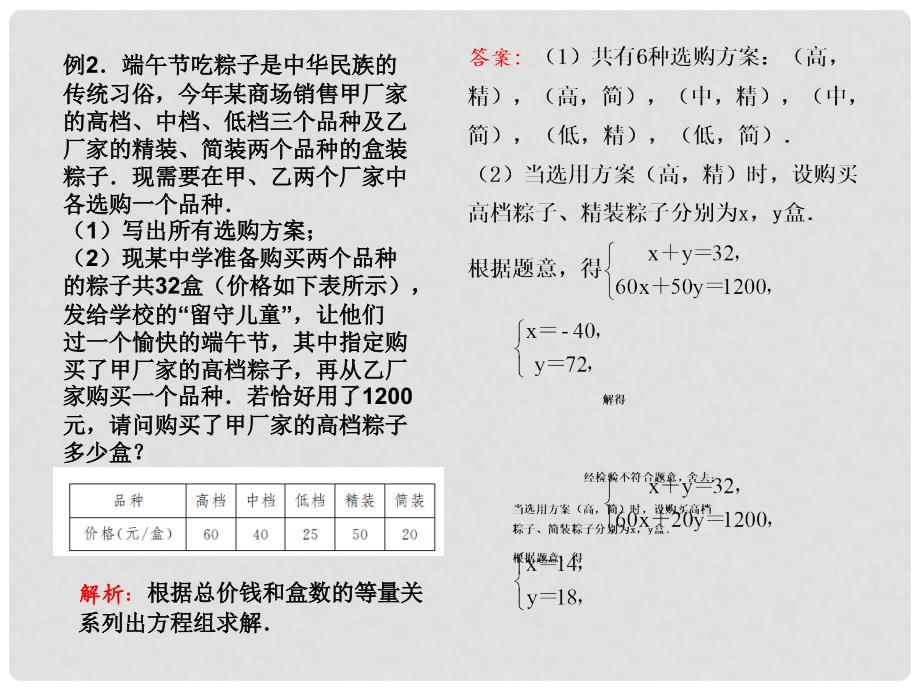 七年级数学下册 实际问题与二元一次方程组对点助学课件 （新版）新人教版_第3页