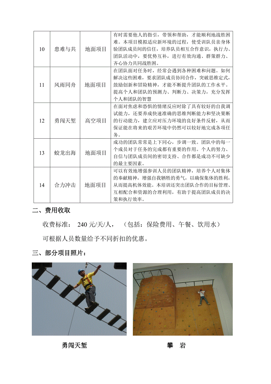 大学生拓展训练课程策条划书宣传_第3页