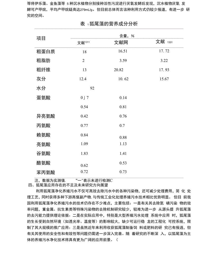 狐尾藻在养殖污水净化中的作用_第5页