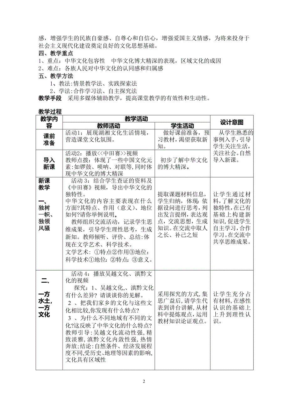 博大精深的文化教学设计_第2页