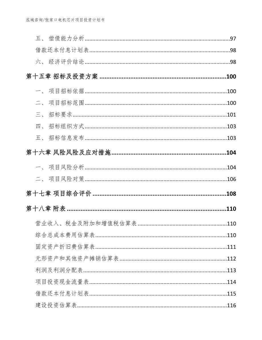 张家口电机芯片项目投资计划书_第5页