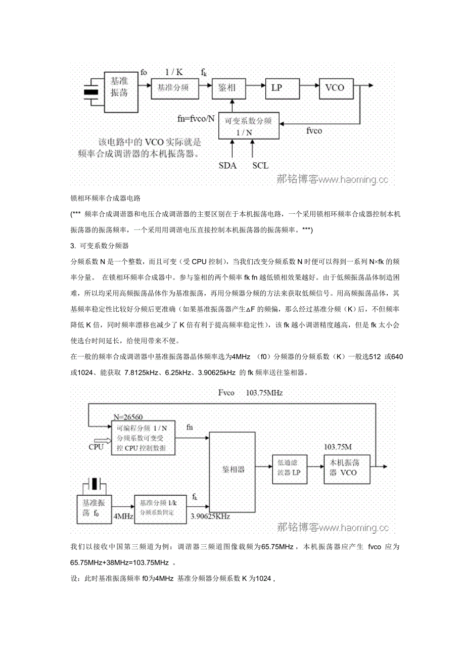 锁相环(PLL)频率合成调谐器.doc_第3页