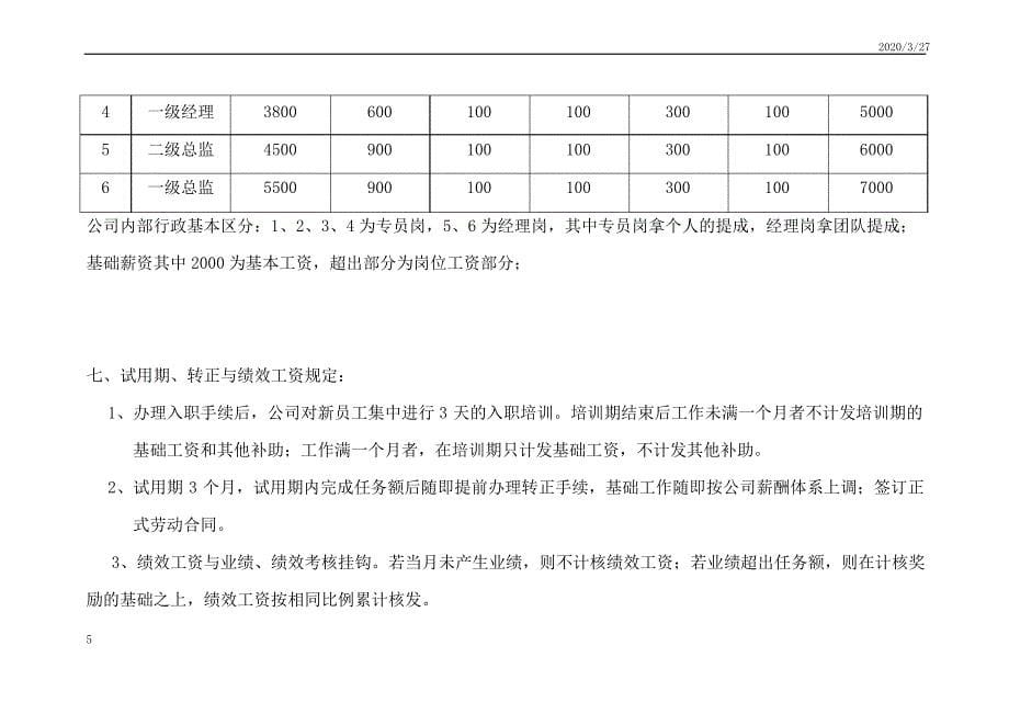 招商人员薪酬福利与绩效考核方案_第5页