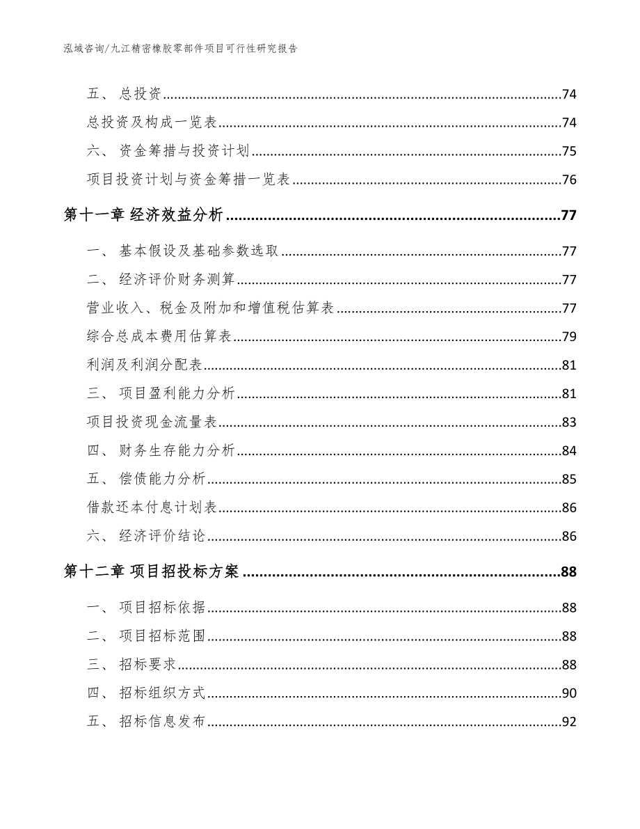 九江精密橡胶零部件项目可行性研究报告_模板_第4页