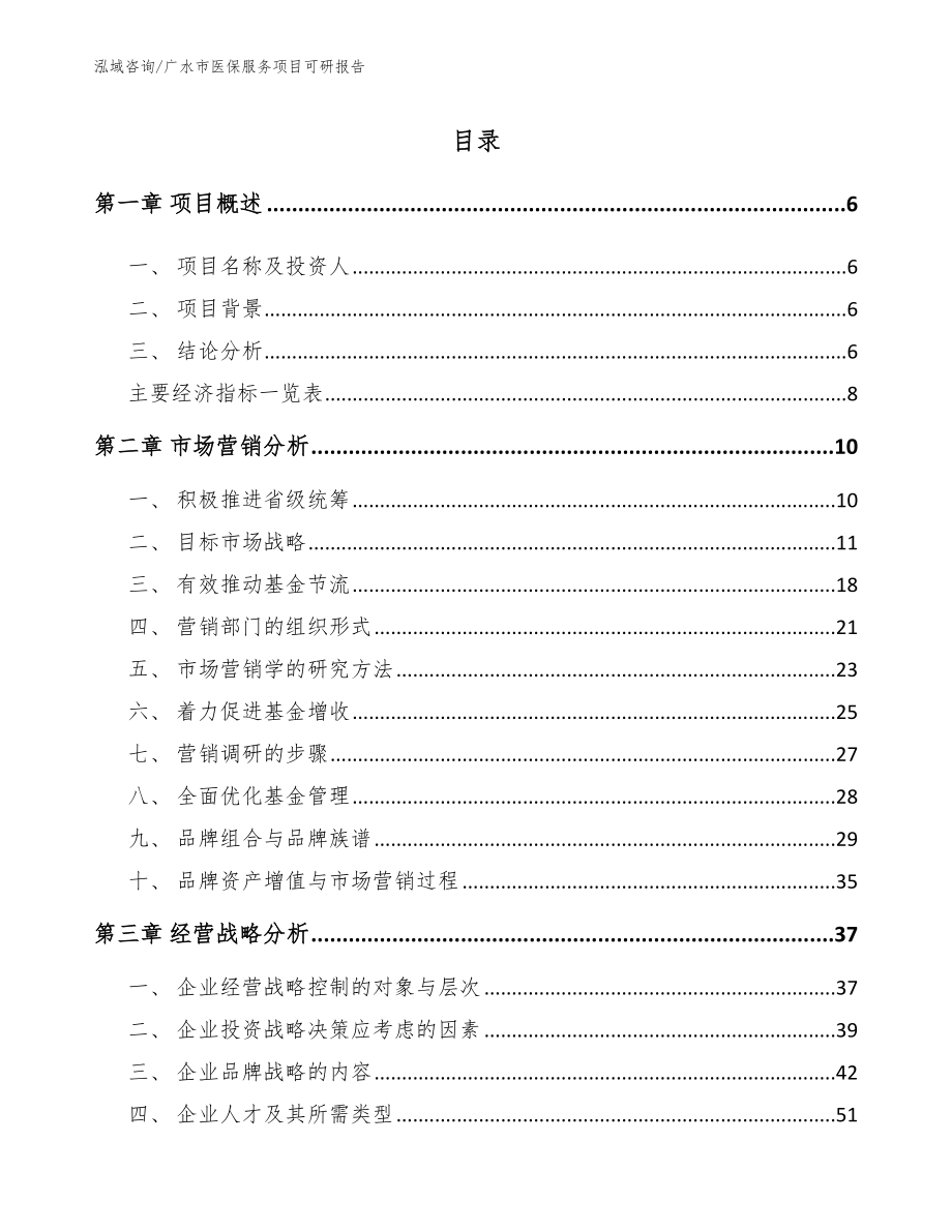 广水市医保服务项目可研报告（模板范文）_第2页