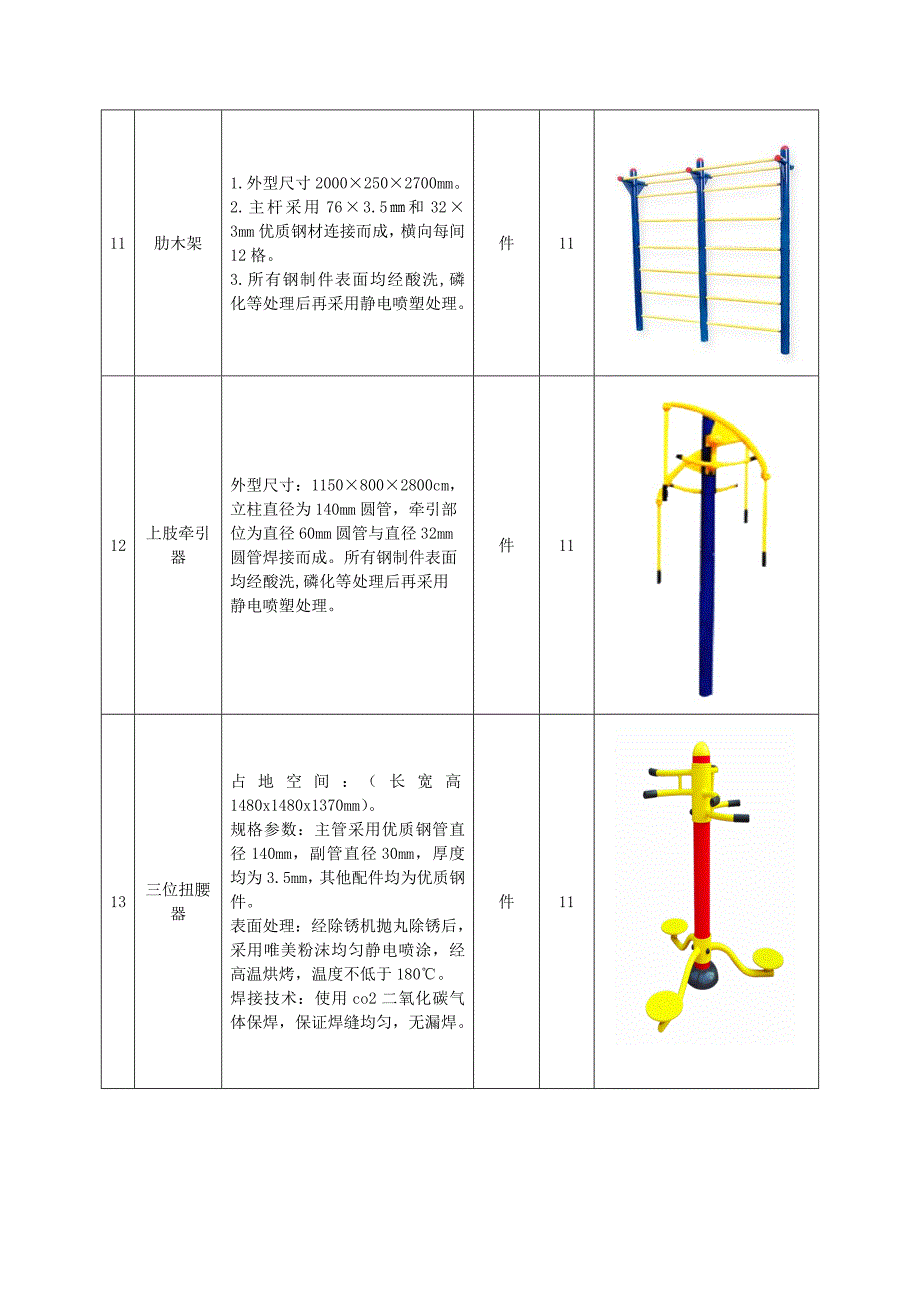 健身器材技术参数_第4页