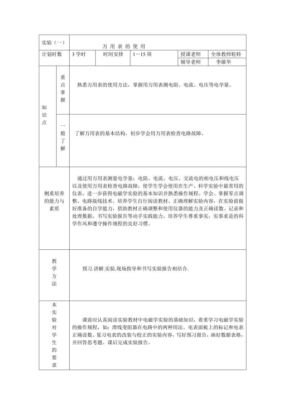 福州大学授课计划 (2).doc_第5页