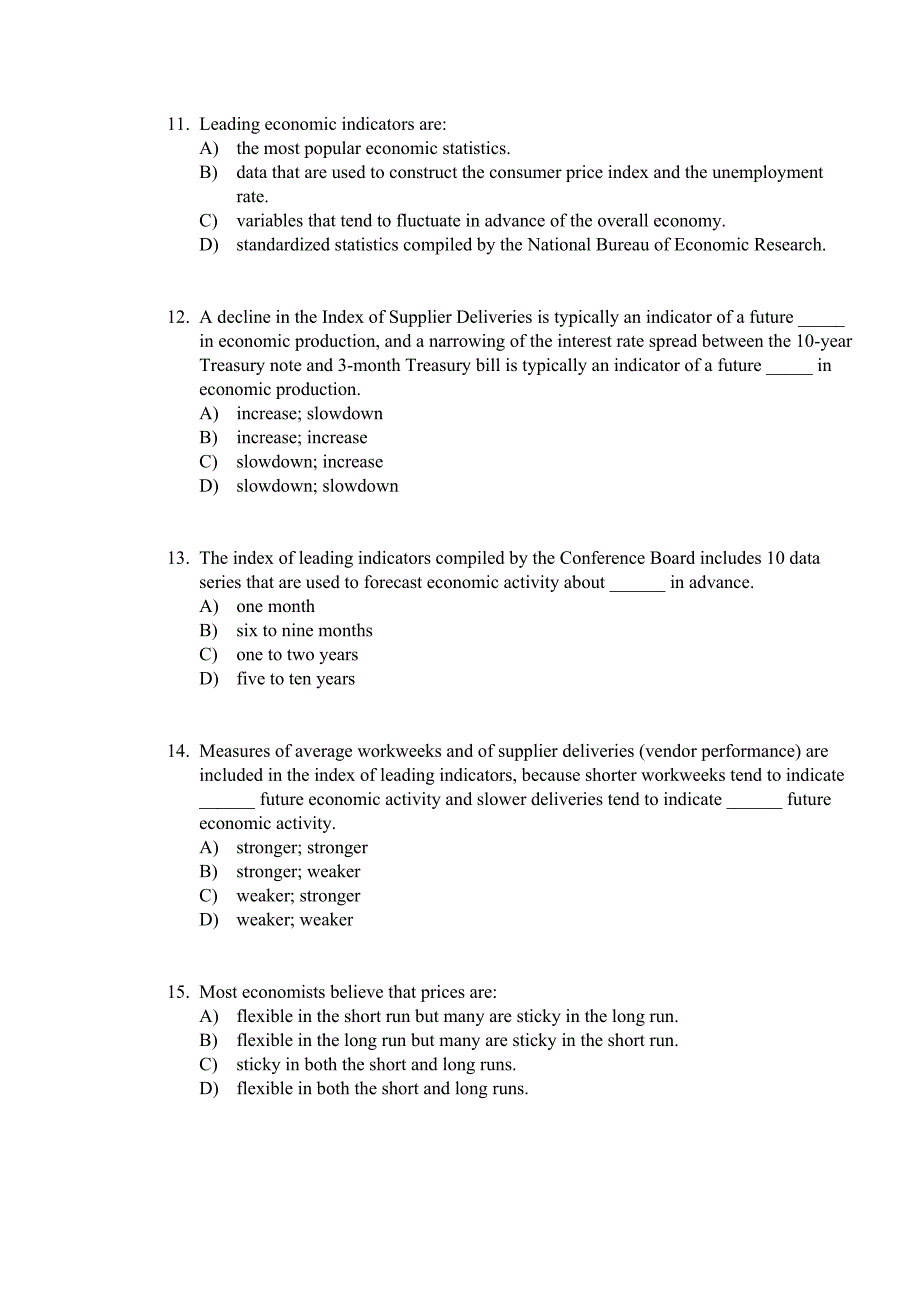 中级宏观经济学付费版题库10经济波动导论.doc_第3页