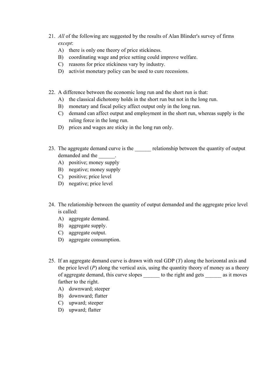 中级宏观经济学付费版题库10经济波动导论.doc_第5页