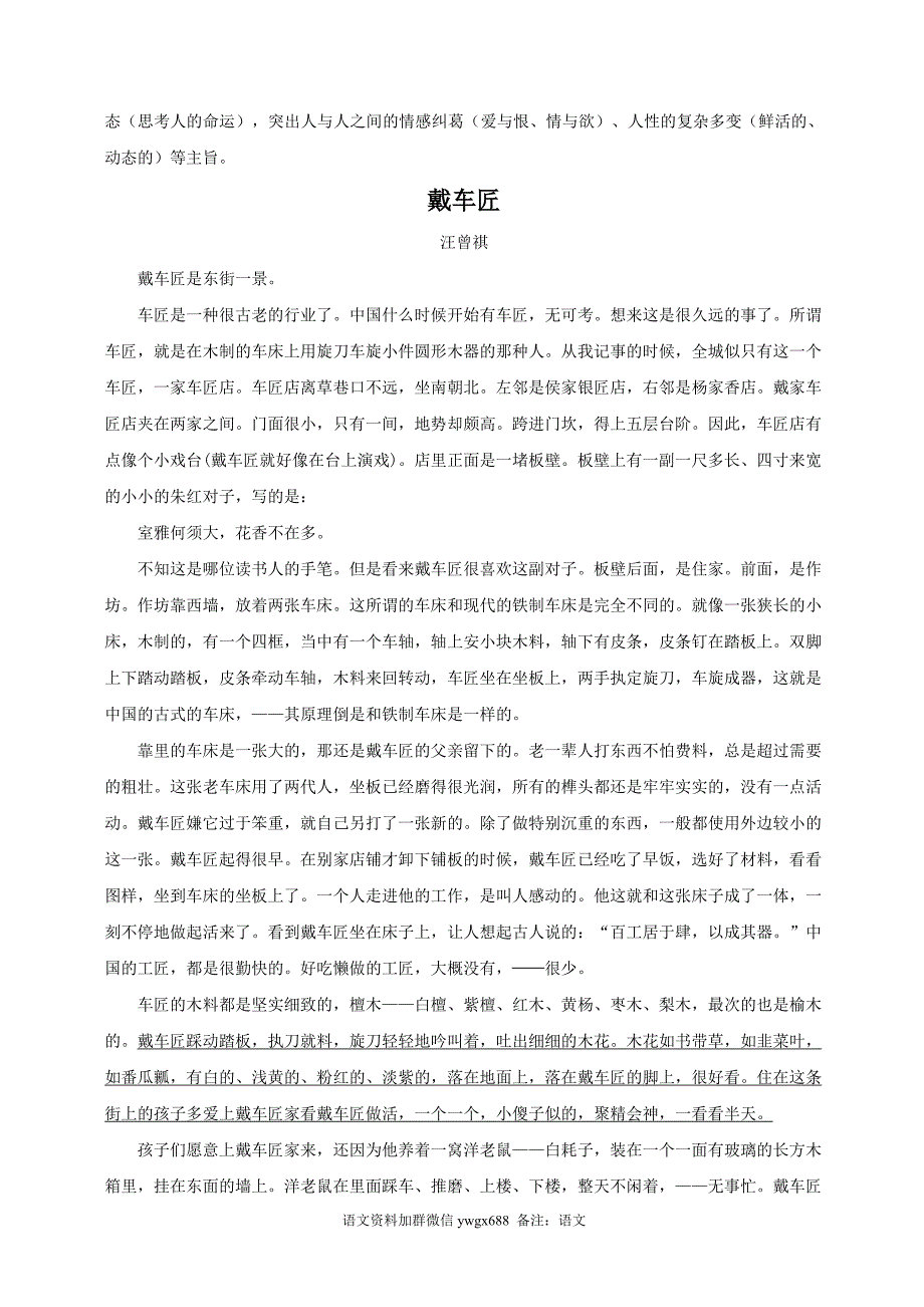 2021高考语文散文化小说专题讲练（共15页）.doc_第2页