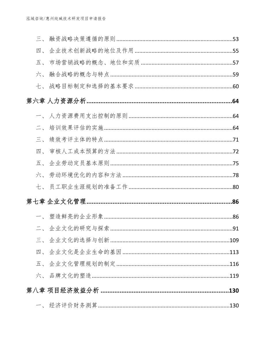 惠州纯碱技术研发项目申请报告_第5页