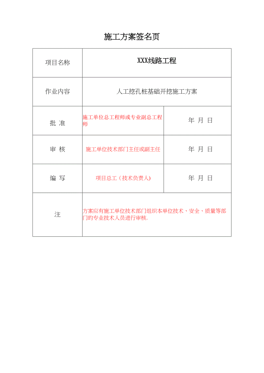 【施工方案】14XXX工程人工挖孔桩基础施工方案要点(DOC 17页)_第2页