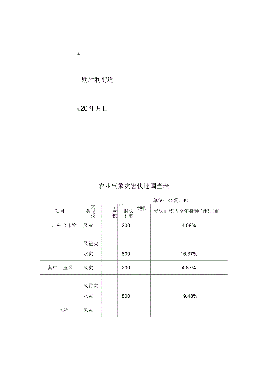 农业气象灾害情况说明及附表_第2页