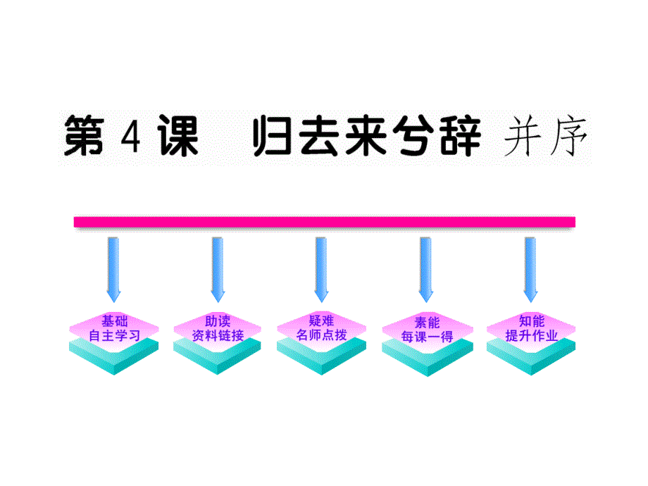 版语文全程学习方略课件必修54归去来兮辞并序人教版_第1页