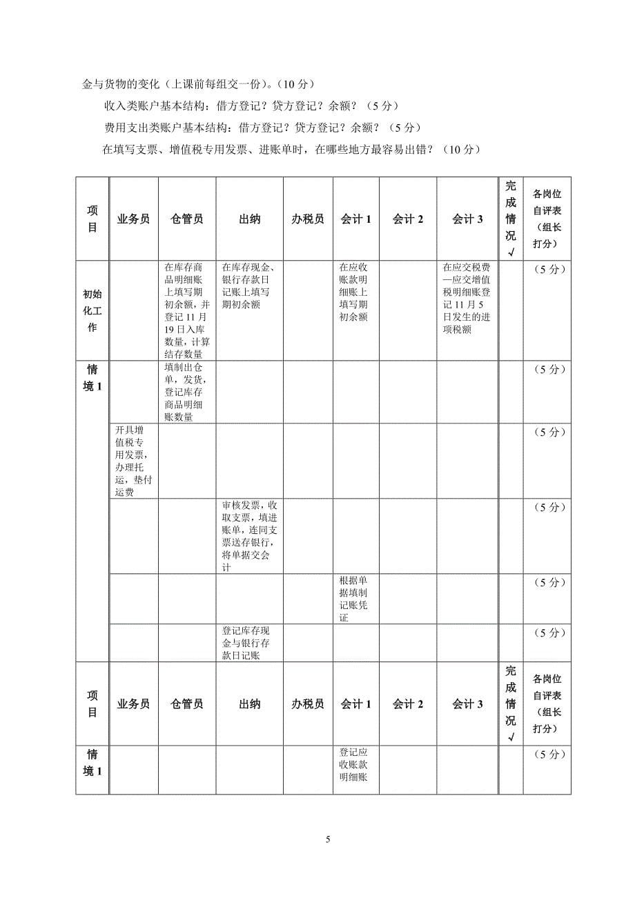 产品销售过程的核算教学设计DOC_第5页