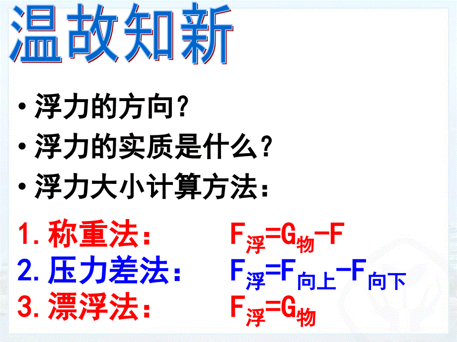 103科学探究浮力的大小_第1页