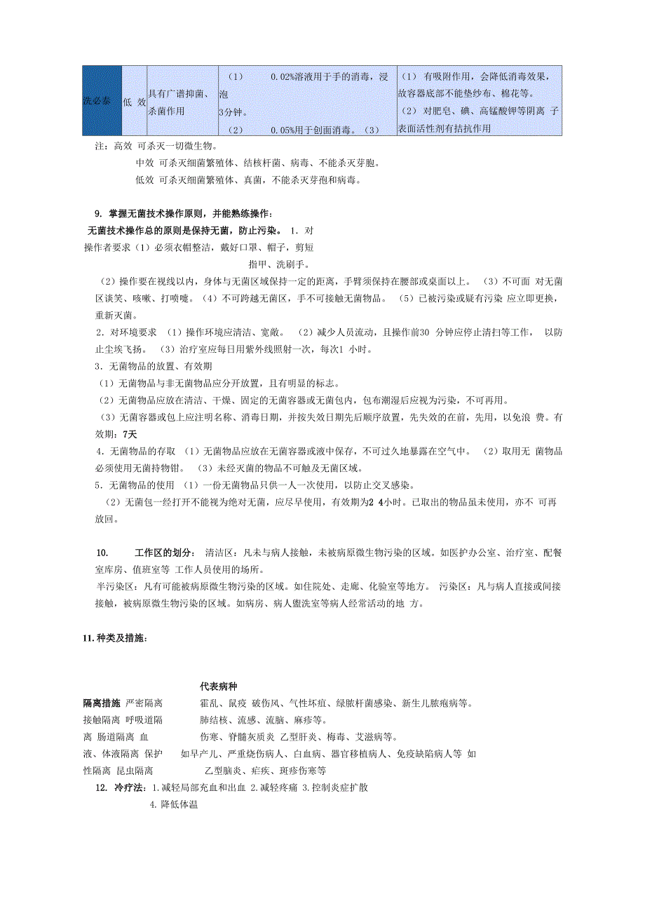 护理学基础重点_第4页