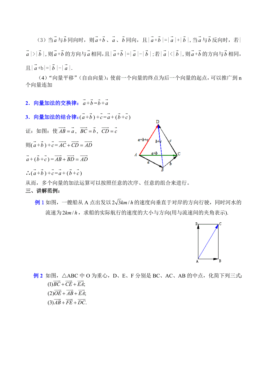 高考数学复习向量的加法与减法_第2页