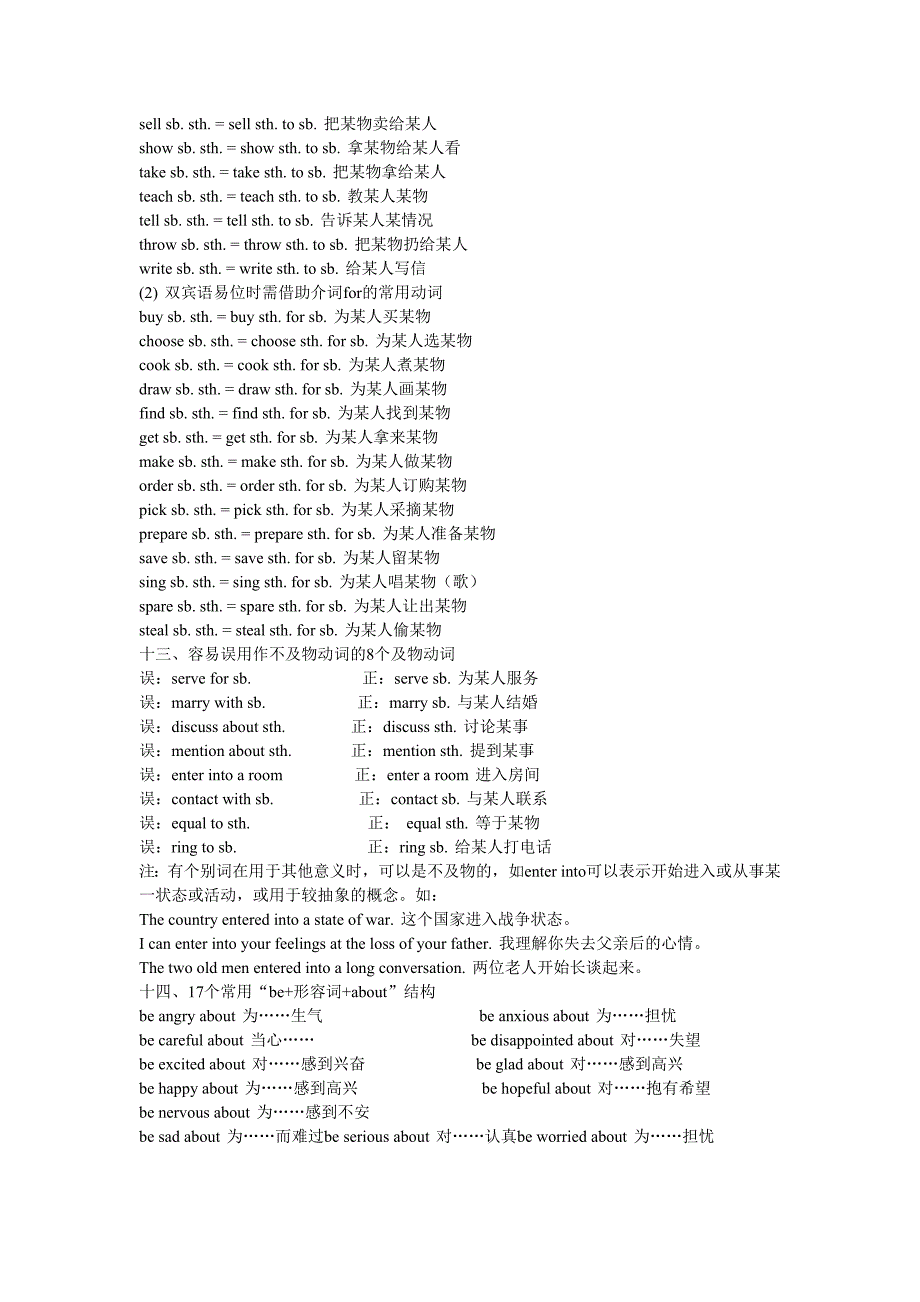 英语固定搭配词组大全;_第4页