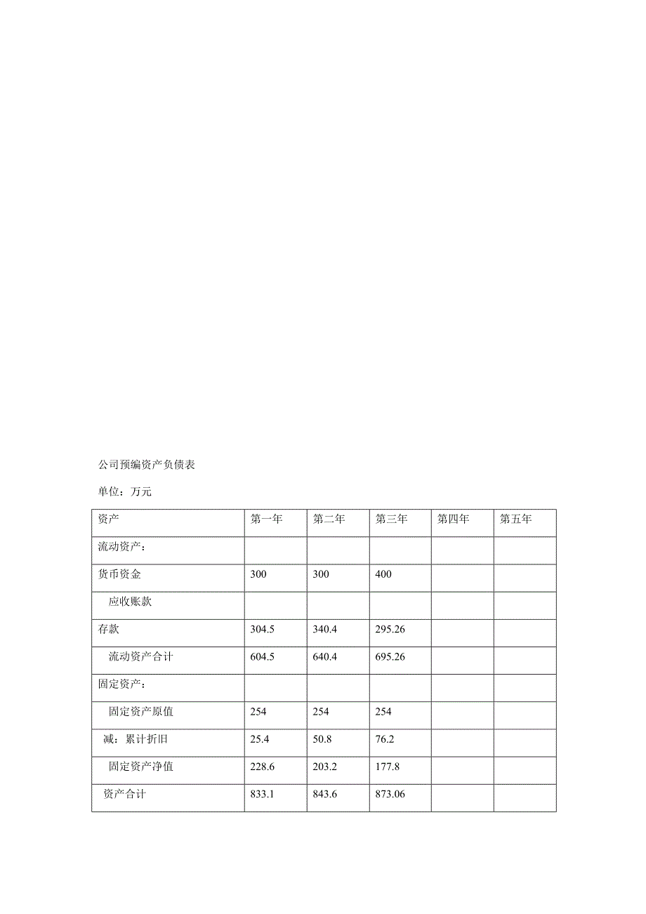 公司创业成本预算表_第2页