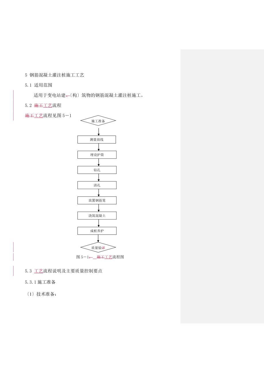 钢筋混凝土灌注桩施工工艺_第1页