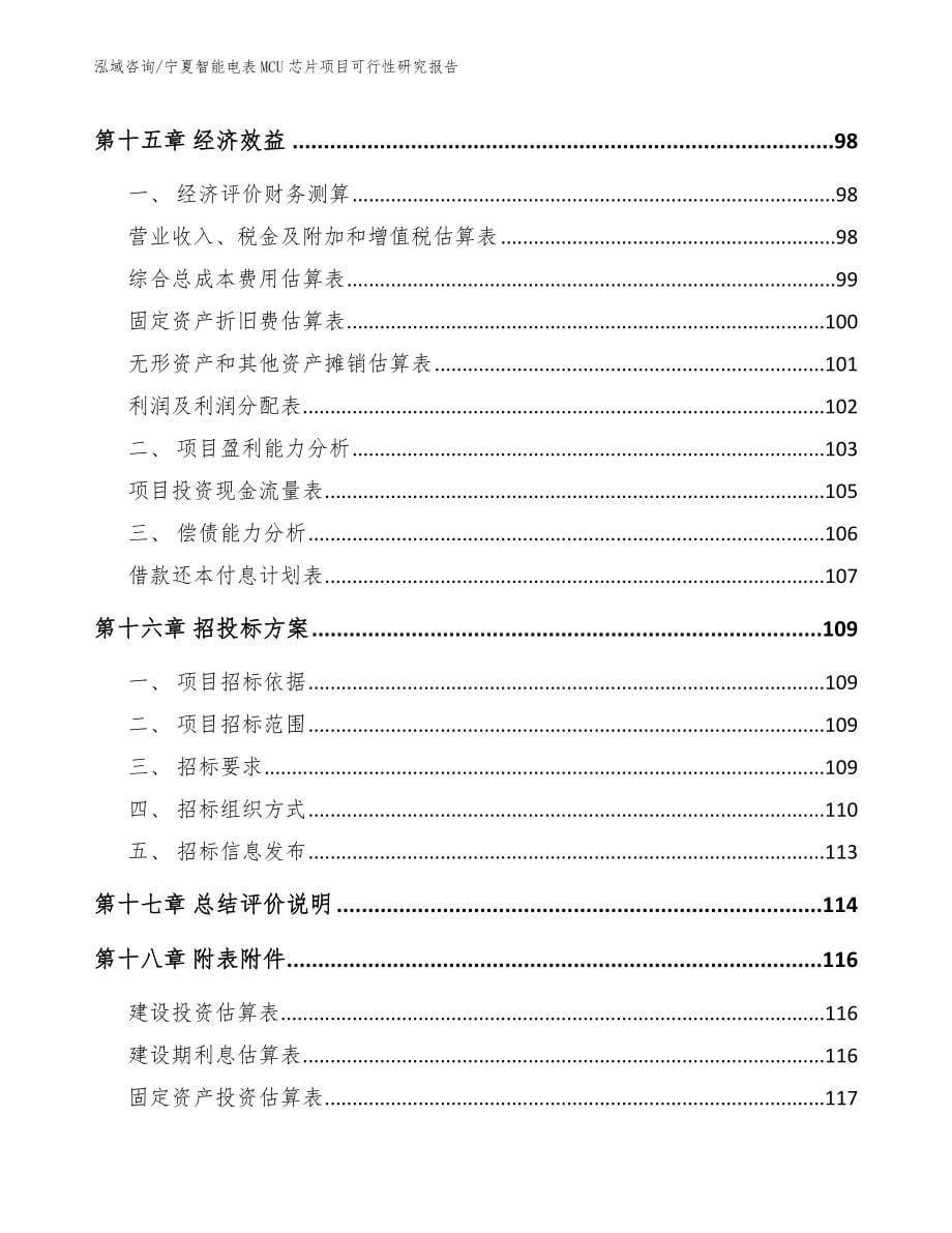 宁夏智能电表MCU芯片项目可行性研究报告_第5页