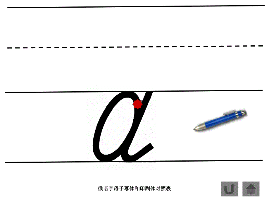 最新俄语字母手写体和印刷体对照表_第4页