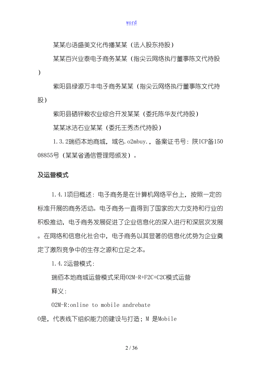 电子商务平台项目工作可行性研究报告材料(DOC 36页)_第4页