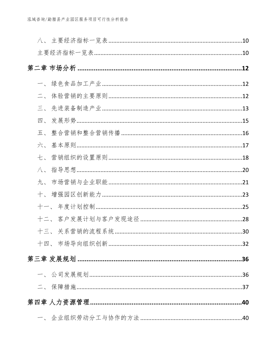 勐腊县产业园区服务项目可行性分析报告_第4页