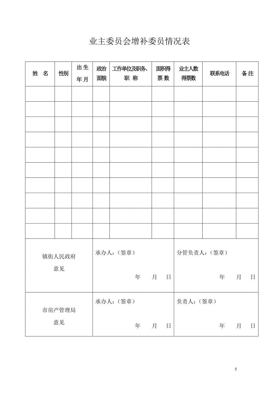 东莞市业主委员会备案申请表.doc_第5页