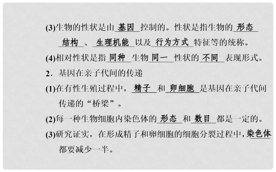 中考生物一轮复习 第七单元 第二章 生物的遗传和变异课件 新人教版_第3页