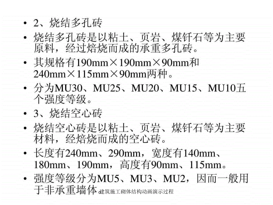 建筑施工砌体结构动画演示过程课件_第2页