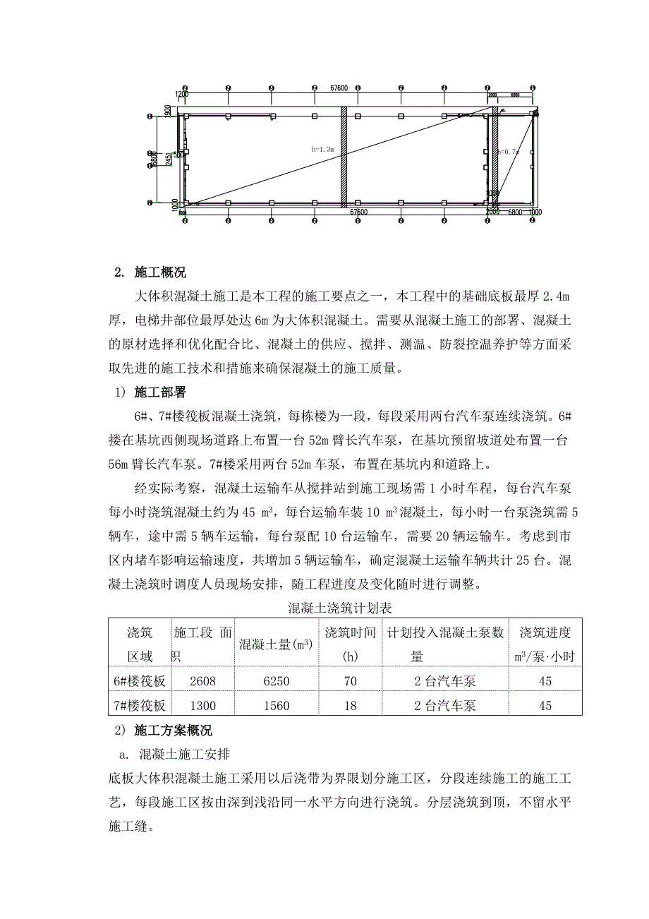 居然之家大体积混凝土方案(附图、计算式)_第4页