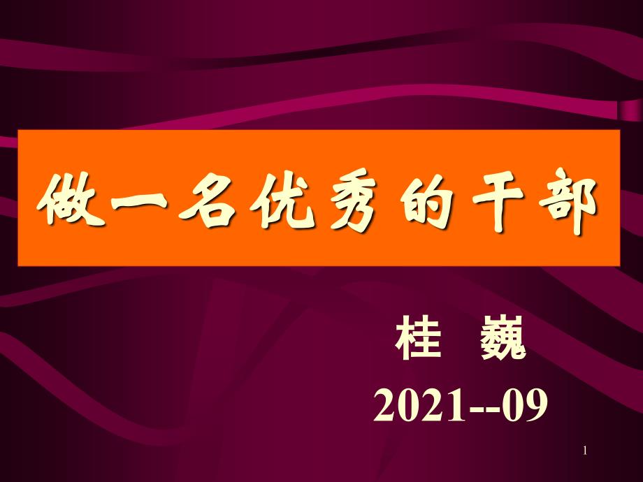 怎样做一名优秀的干部_第1页