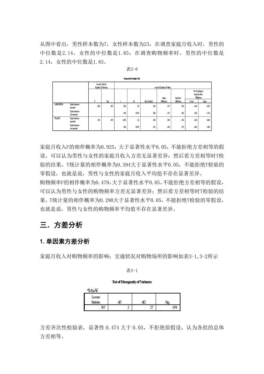 Spss论文购物习惯的统计学分析_第5页