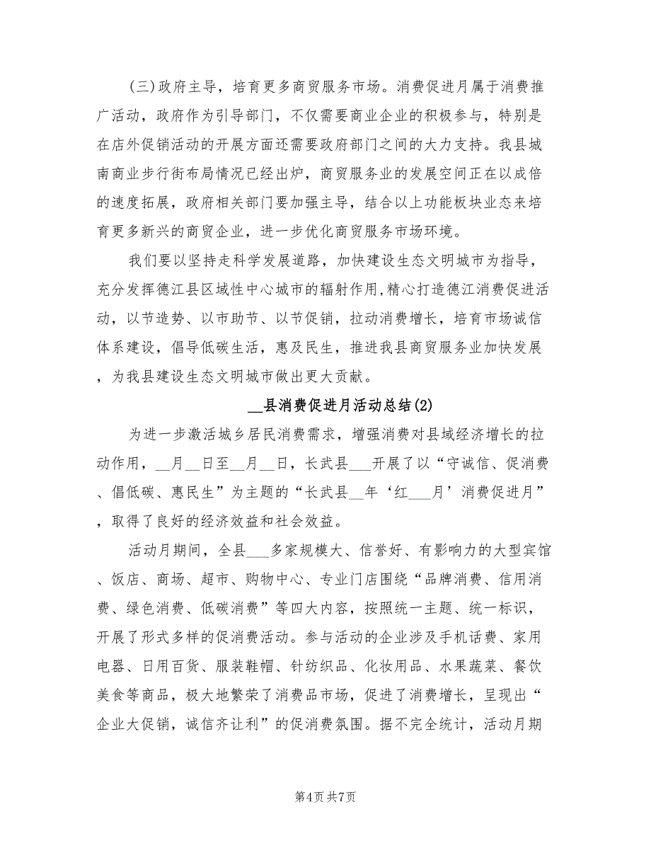 2021年县消费促进月活动总结_第4页