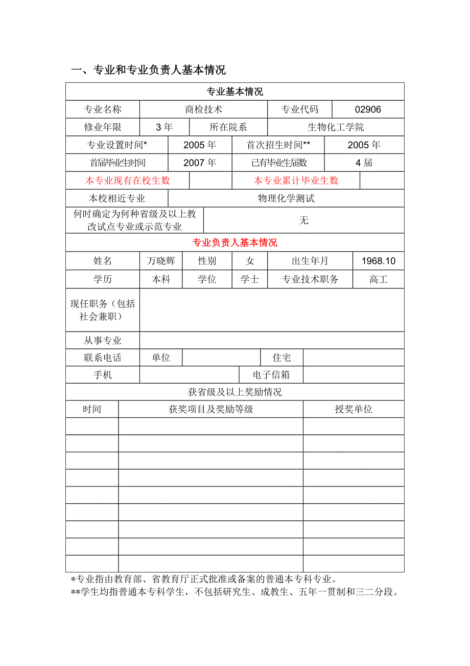 青岛职业技术学院级特色专业申报书商检技术_第3页