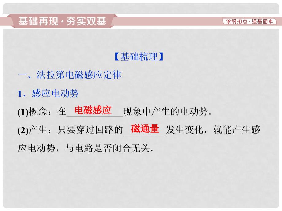 高考物理一轮复习 第十章 电磁感应 第二节 法拉 第电磁感应定律 自感 涡流课件 新人教版_第2页