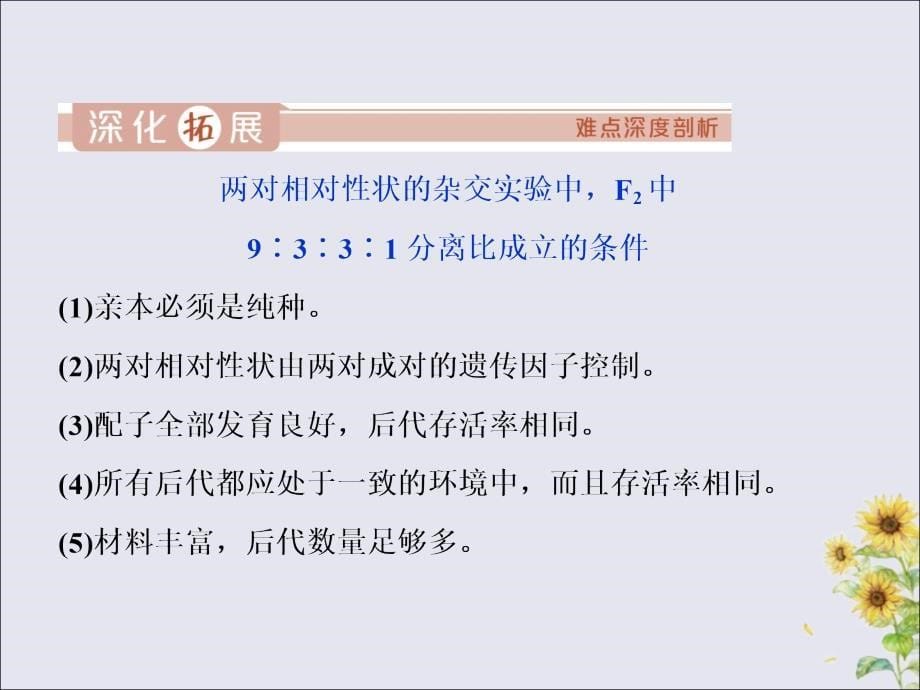 2019-2020学年高中生物 第1章 遗传因子的发现 第2节 孟德尔的豌豆杂交实验（二）（Ⅰ）课件 新人教版必修2_第5页