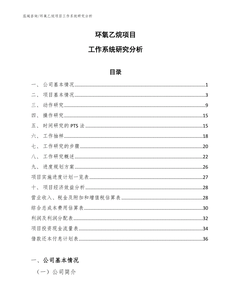 环氧乙烷项目工作系统研究分析【参考】_第1页