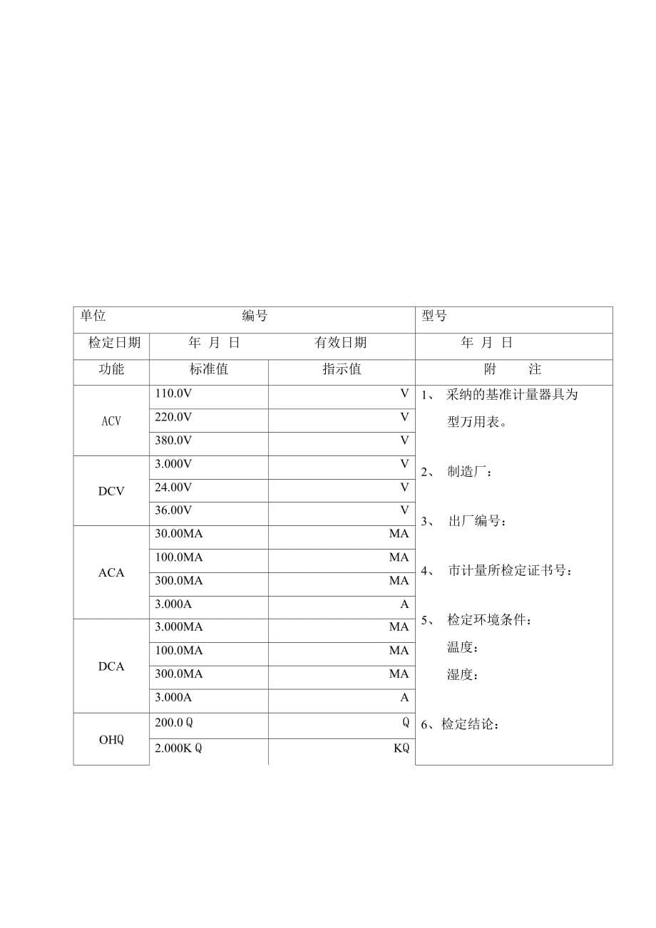 中海物业工程设备管理表格_第5页