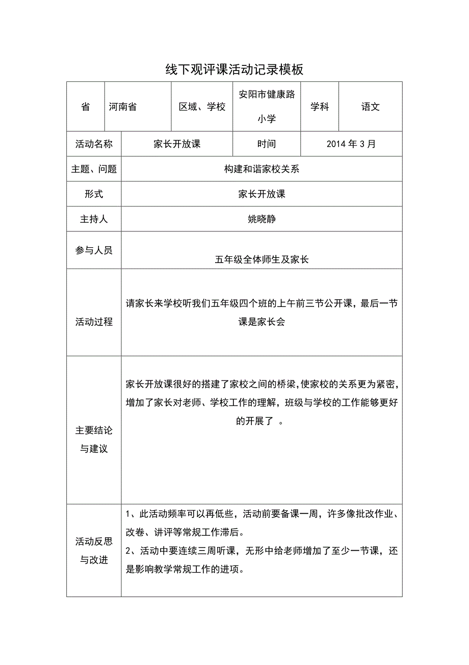 常：线下活动记录模版(1)_第1页