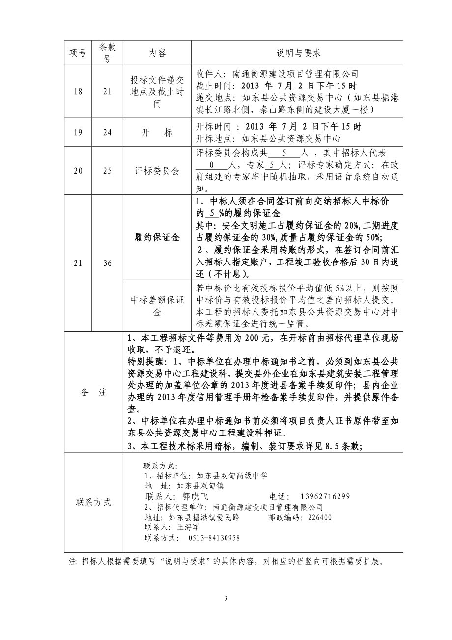 如东县双甸高级中学男生宿舍(容园)加固工程_第4页