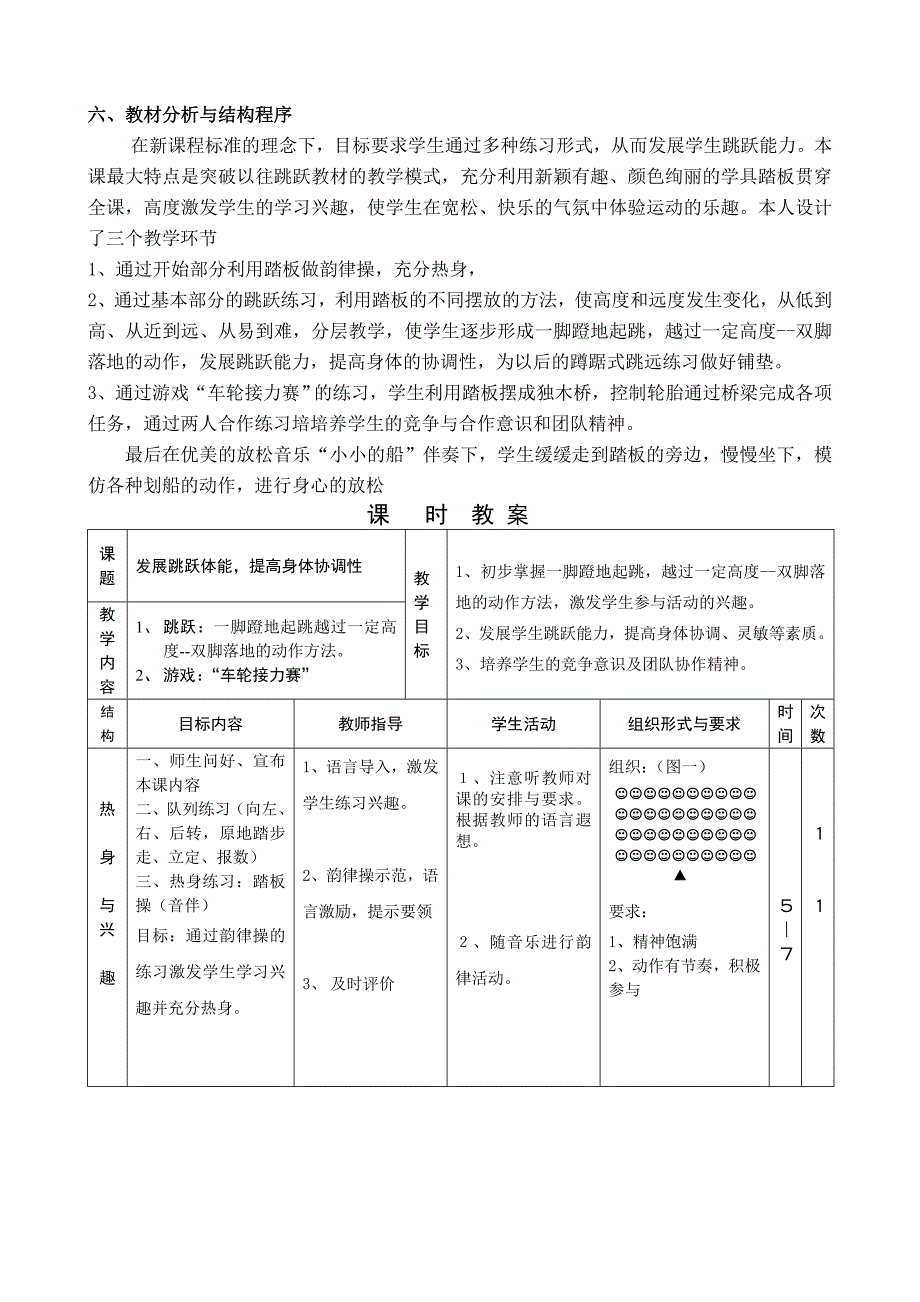 一脚蹬地踏跳越过一定高度——双脚落地教学设计_第2页