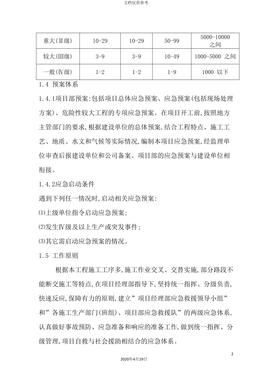 公司项目部安全应急预案_第4页